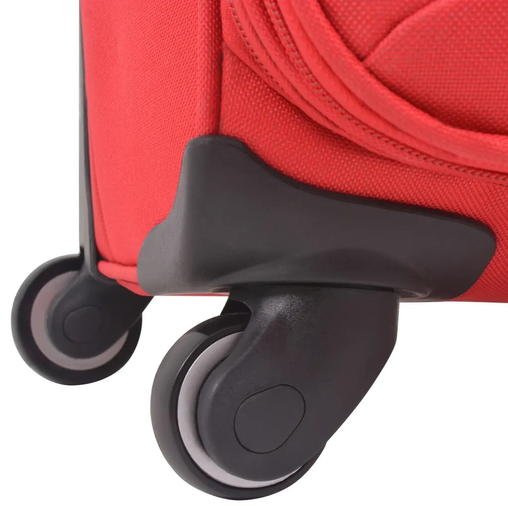 Set di Valigie Trolley 3 pz Morbide Rosse CFW4715372