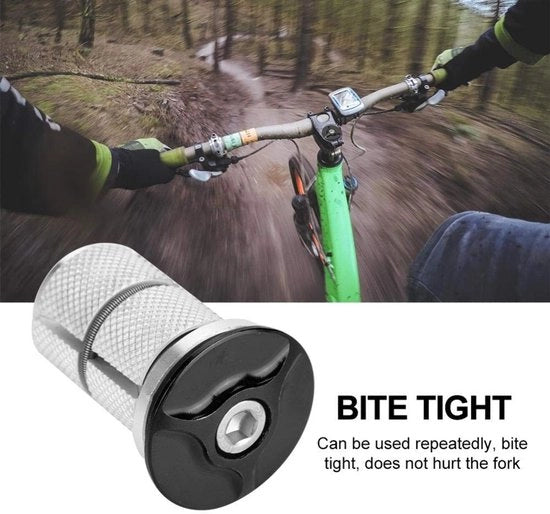 Cuffie con Tappo per Espansione - Auricolari per Forcelle - Cuffie per Viti/Bulloni - Alluminio per MTB/BMX - Adatto per Biciclette da Montagna/Road
