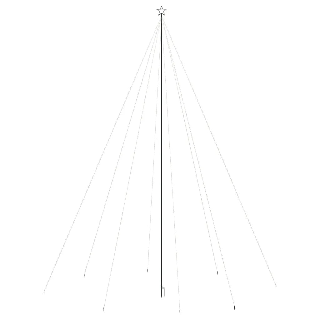 Luci Albero Natale Interni Esterni 1300 LED Bianco Freddo 8 m cod mxl 57774