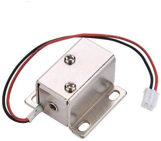 Sistema di sicurezza elettrico a solenoide - Blocco di sicurezza - Livello di sicurezza elevato - Adatto per armadi e cassetti - Installazione semplice -