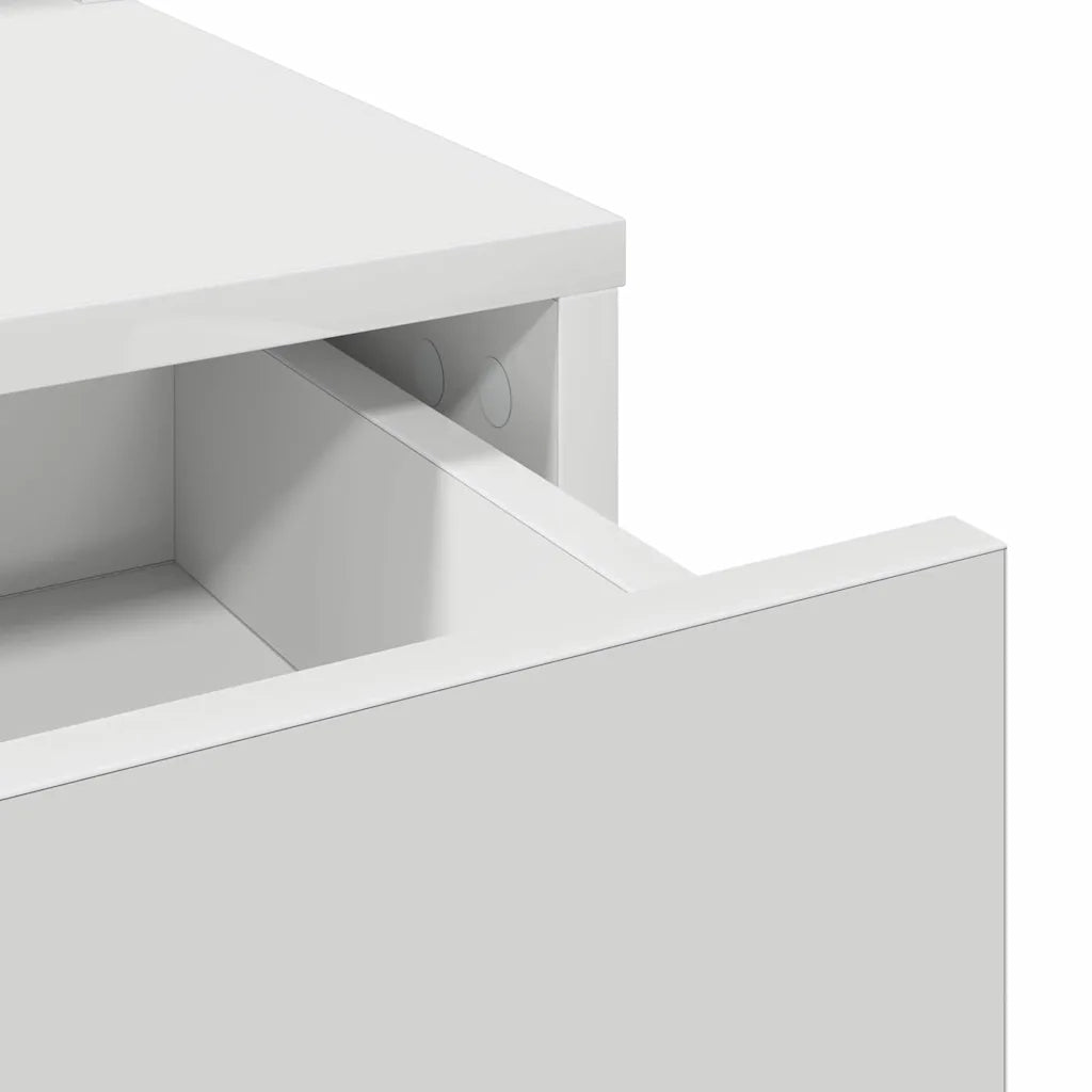 Toeletta | Tavolo da Trucco Bianco 50 x 41 x 140 cm Legno multistrato