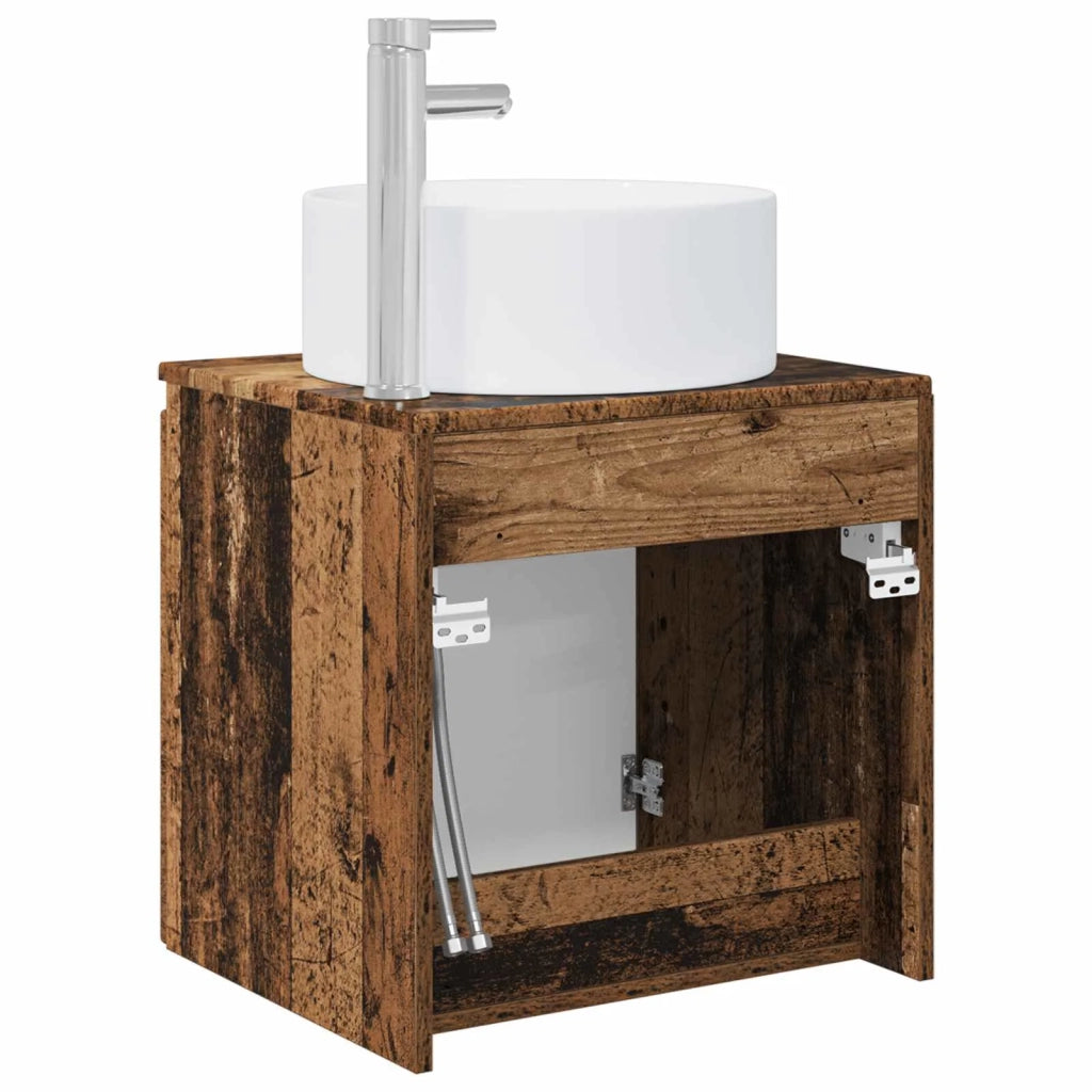Mobile lavabo da parete Legno antico 49,5 x 44,5 x 65,5 cm 890470