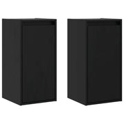 Set di 2 pensili decorativi funzionali da parete 30 x 30 x 60 cm in legno massello di pino nero. Codice articolo: 02_0048093.