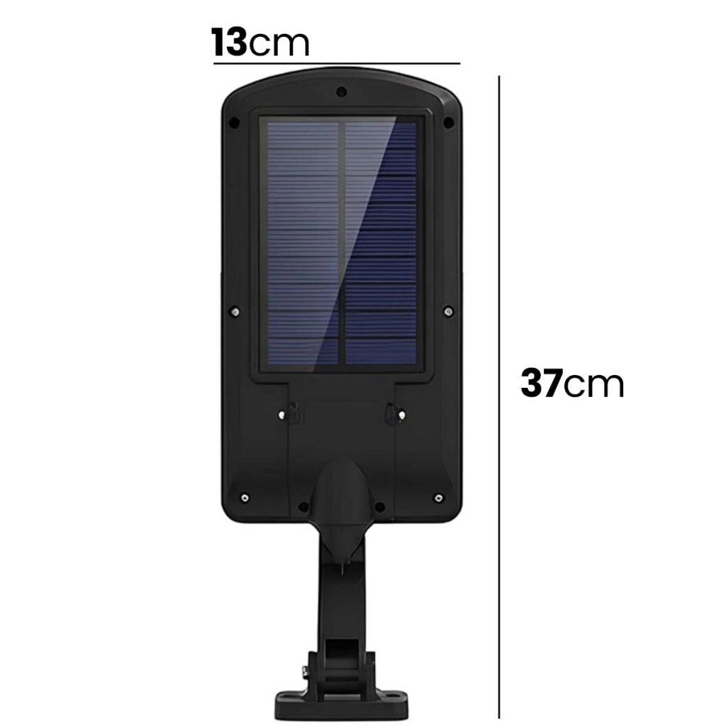 Lampada da Esterno LED 10W Solare con Sensore di Movimento Impermeabile IPX4 Nero Avizar