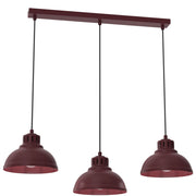 Lampada a sospensione Sven 3xE27 bordo acciaio Luminex