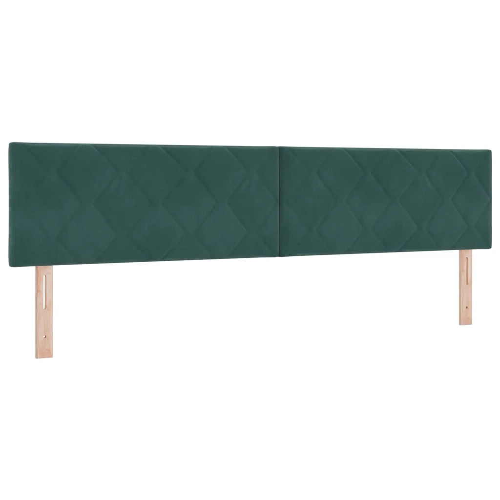 Letto Ottomano con Materasso e LED Verde Scuro 200 x 200 cm 3457359