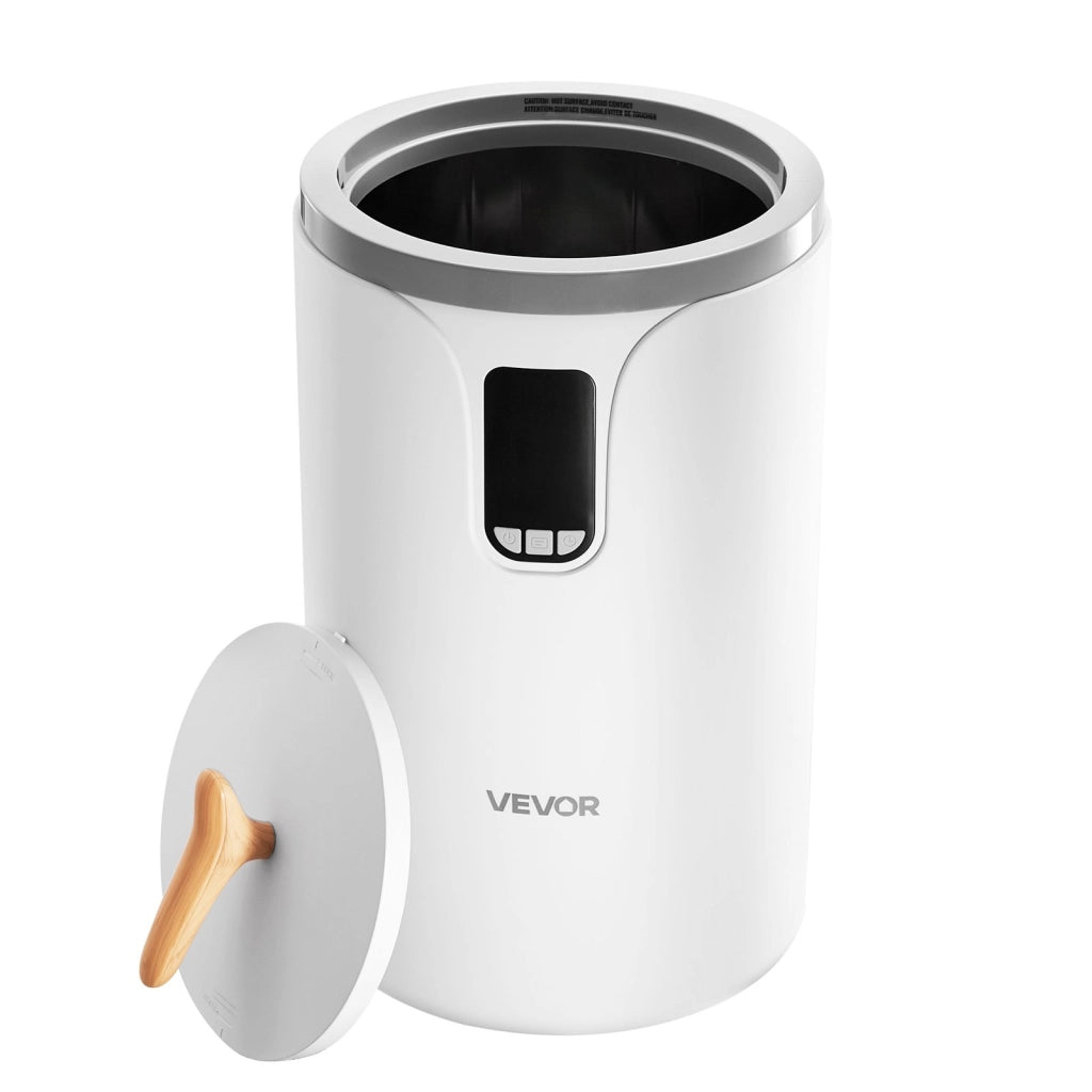 Scaldasalviette Elettrico E1689C da 20L con Schermo LED Timer e Blocco Sicurezza Portatile per Bagno Bianco