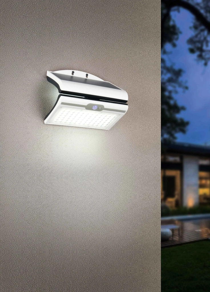 Faro da esterno LED, solare, c/sensore crepuscolare, bianco, L 23 cm, Macapa