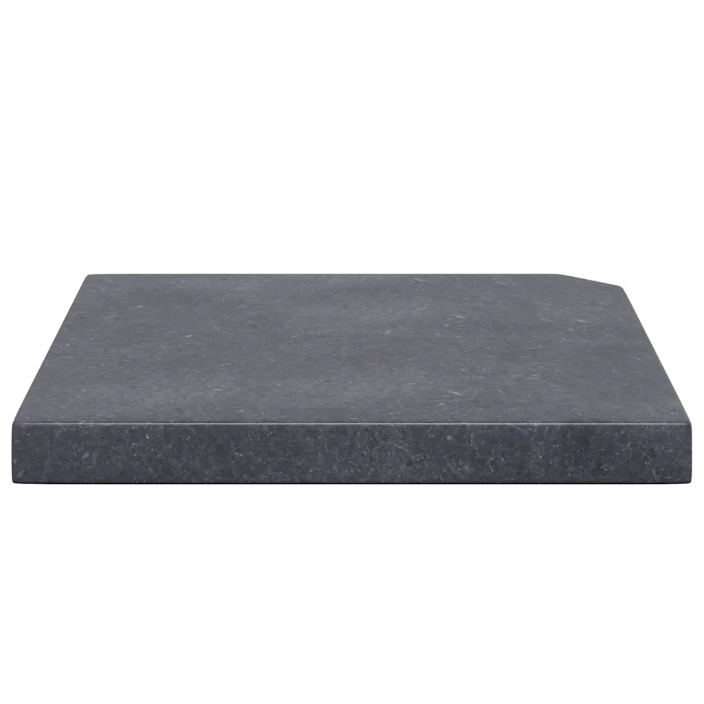 Piastra di Peso per Ombrellone Nera in Granito Quadrata 25 kg 219388