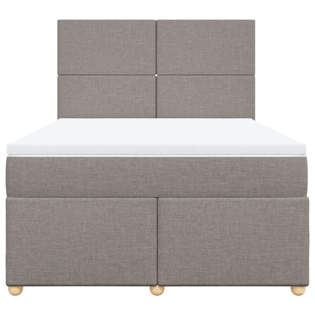Giroletto a Molle con Materasso Tortora 140x190 cm in Tessuto 3293572