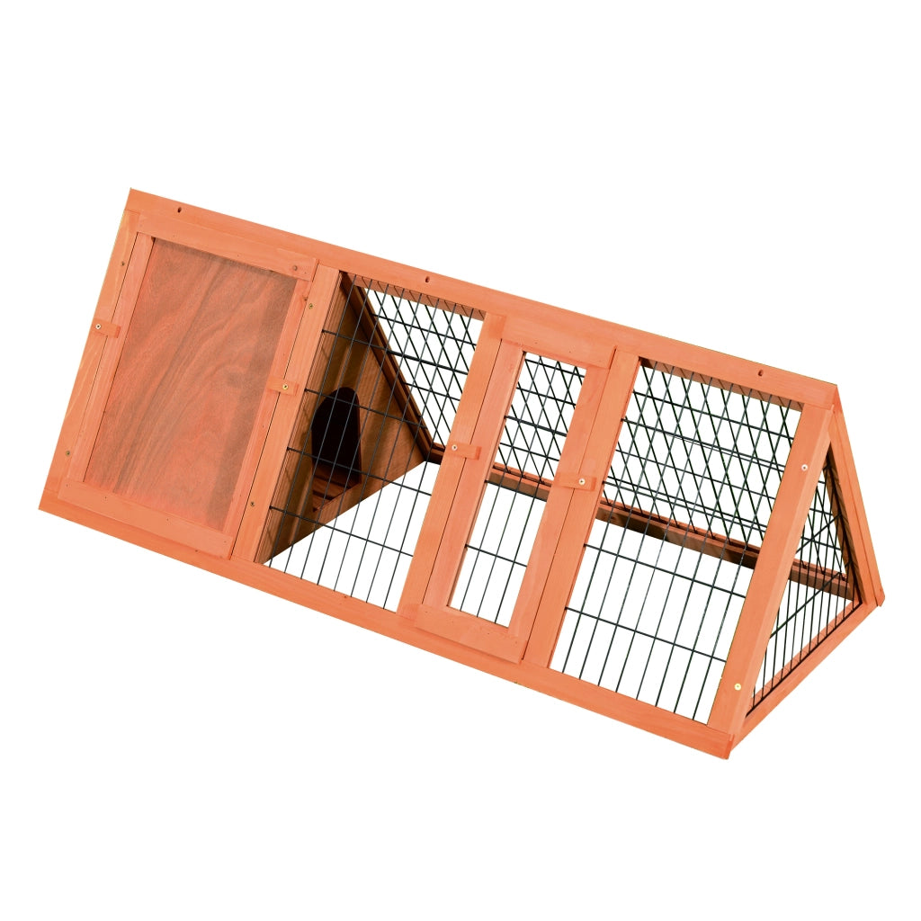 Gabbia per Conigli e Animali Domestici. Conigliera in Legno di Abete118 x 50 x 45 cm