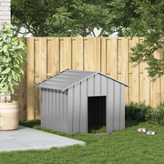 Casetta per Cani con Tetto 131x101x102 cm Acciaio Zincato 4100918