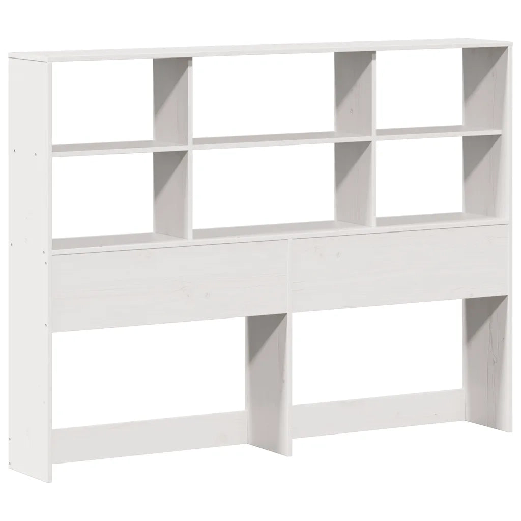 Letto Libreria senza Materasso Bianco 160x200 cm Legno di Pino 3321904