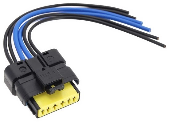 Cavo di collegamento 6-polare per luci posteriori 20 cm - Kit di attacco per luci posteriori - Connessione - Compatibile con Renault Clio Mk3 2005-2012 - Duraturo - Materiali di alta qualità - Connessione 6-polare