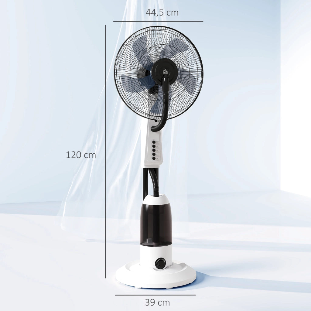 Ventilatore Nebulizzatore Oscillante 90 W ¨C Zephmum ¨C 44,5x120 cm Bianco