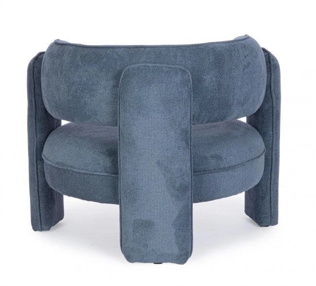 Poltrona Aisha blu 94x88x73 cm