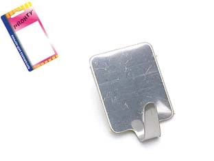 GANCI ADESIVI INOX IN BLISTER- - in bl.2 pz. - 12 blister