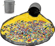 Borsa di stoccaggio per bambini - copriletto per bambini - borsa di stoccaggio per camera da letto dei bambini - coperchio - contenitore di stoccaggio per giocattoli - grigio