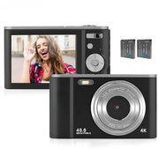 Camera per Vlog per Principianti - Videocamera per Bambini e Adulti - Handycam - Qualità 4K
