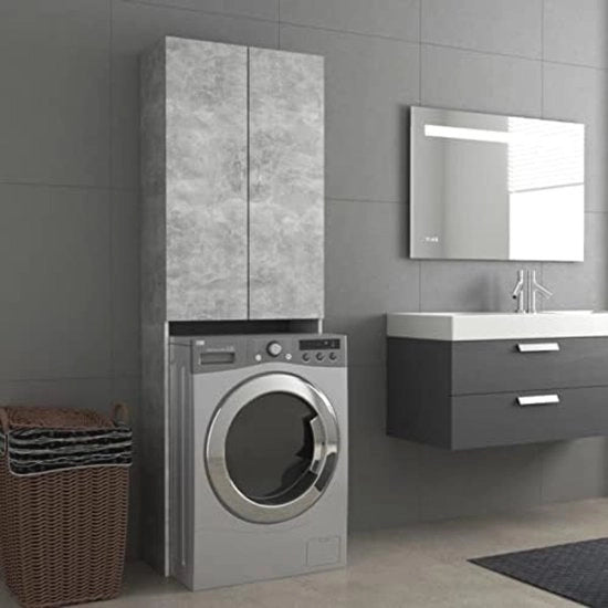 Cassa Lavatrice - Mobile Lavatrice - Cassetto Lavatrice - Grigio
