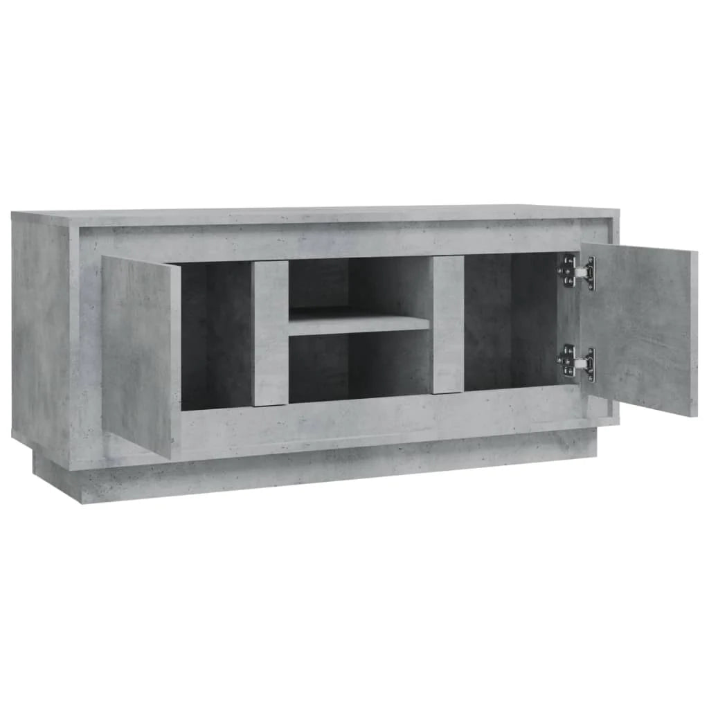 Mobile TV multimediale mensola TV credenza TV sala da pranzo soggiorno camera da letto 102 x 35 x 45 cm legno ingegnerizzato grigio 02_0025571
