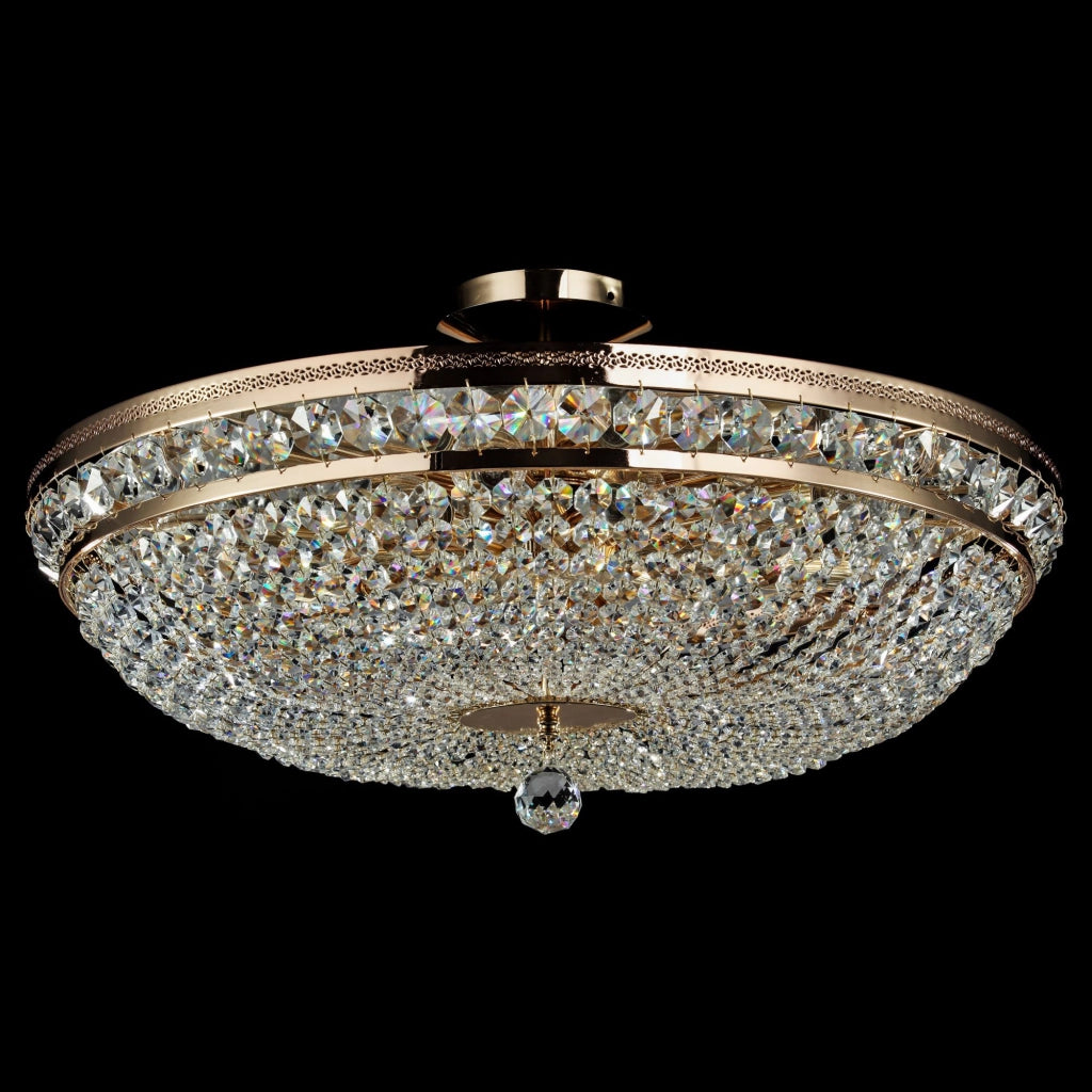 Maytoni Plafoniera contemporanea Ottilia 12 luci E14 oro metallo diffusore metallo