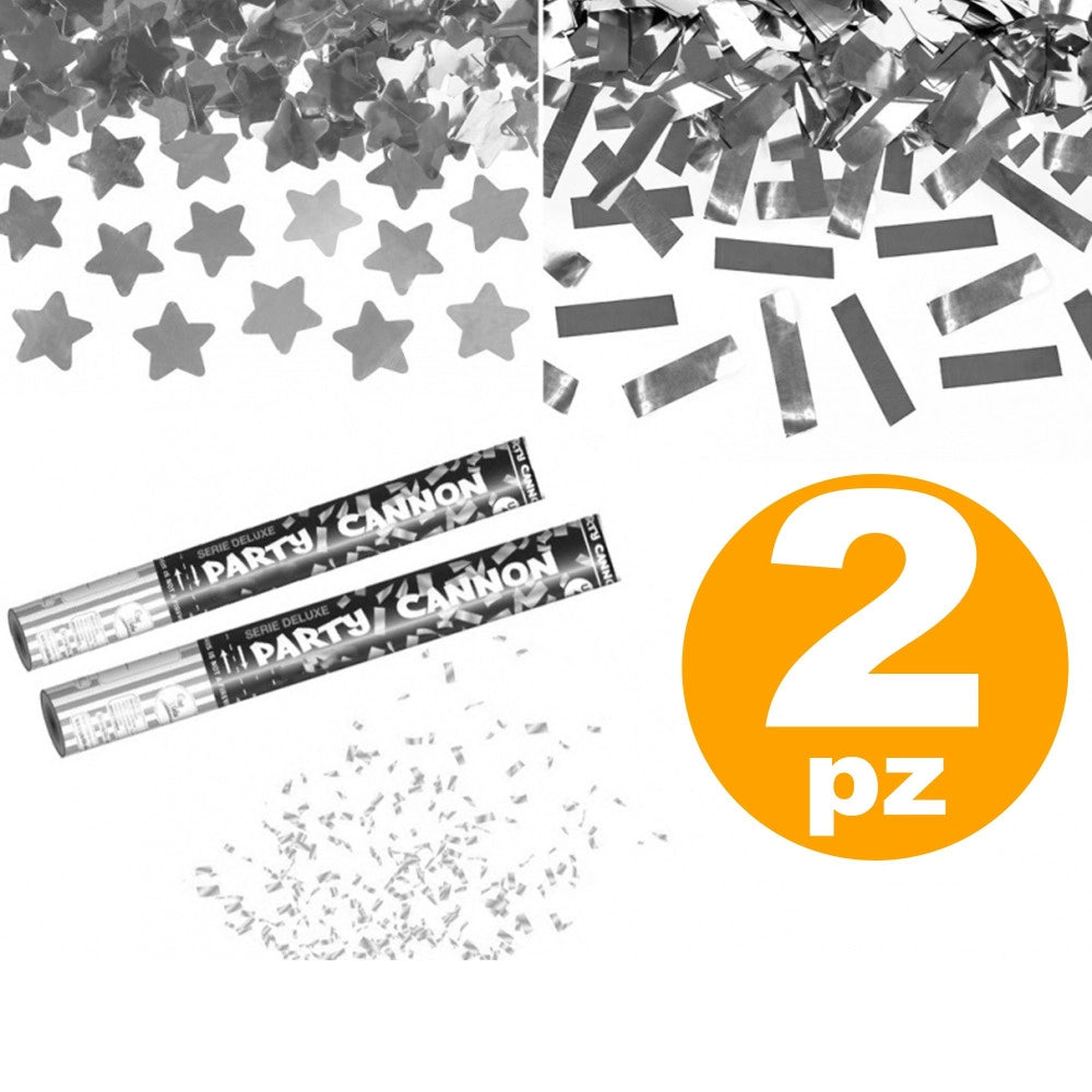 Trade Shop - Sparacoriandoli Argento Glitter 40cm Festa Party Promessa Matrimonio Nozze -
