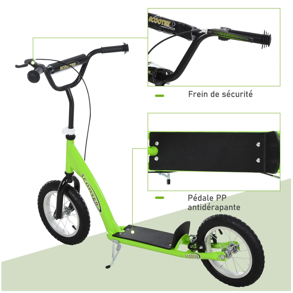 Pattinette per Bambini ¨C zephmum ¨C Verde, Acciaio, Ruote Grandi