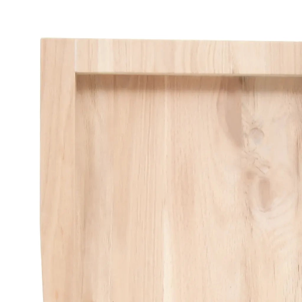 Piano Bagno 100x30x(2-6) cm in Legno Massello Non Trattato 3156031