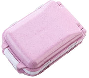 Organizzatore di farmaci portatile 8 compartimenti, resistente all'umidità, pieghevole, miniatura 10 x 3,8 cm, peso leggero.