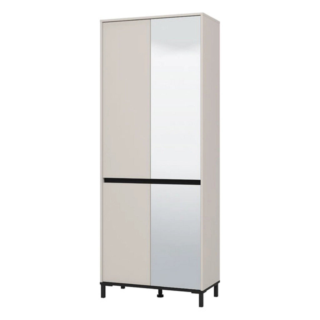 Mobile Portascarpe Scansano, Scarpiera 9 Ripiani, 80x40x205.5h cm Beige Rovere Nodi