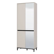 Mobile Portascarpe Scansano, Scarpiera 9 Ripiani, 80x40x205.5h cm Beige Rovere Nodi