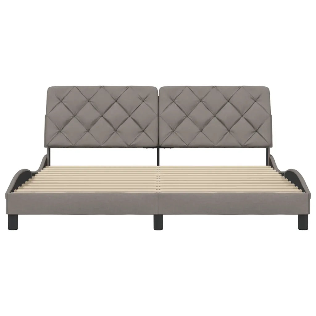 Giroletto senza Materasso Tortora 180x200 cm in Tessuto 3310619