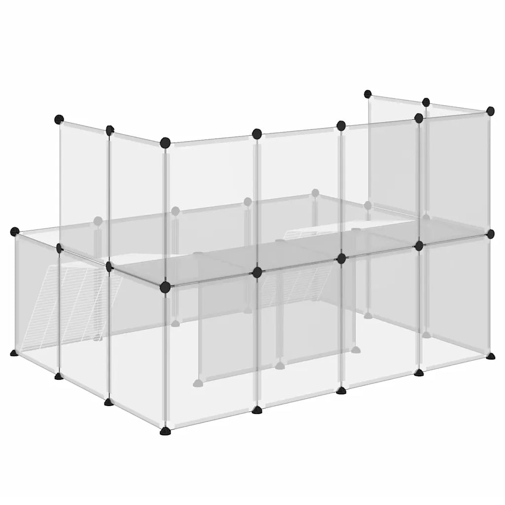 Gabbia per Piccoli Animali Trasparente 143x107x93 cm PP Acciaio 340570