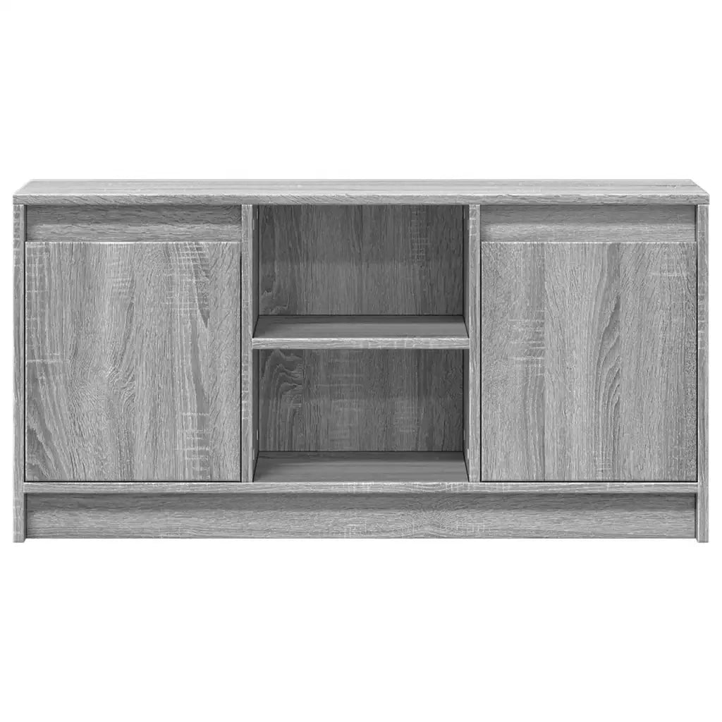 Mobile Porta TV con LED Grigio Sonoma 100x34x50cm in Truciolato