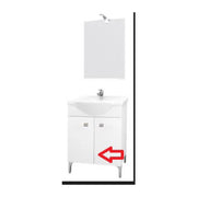 R BASE X MOBILE BAGNO DESY 58  BIANCO- 1,0 pz