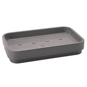 Portasapone d'appoggio in plastica riciclata 6398 Gedy serie SEVENTY Grigio