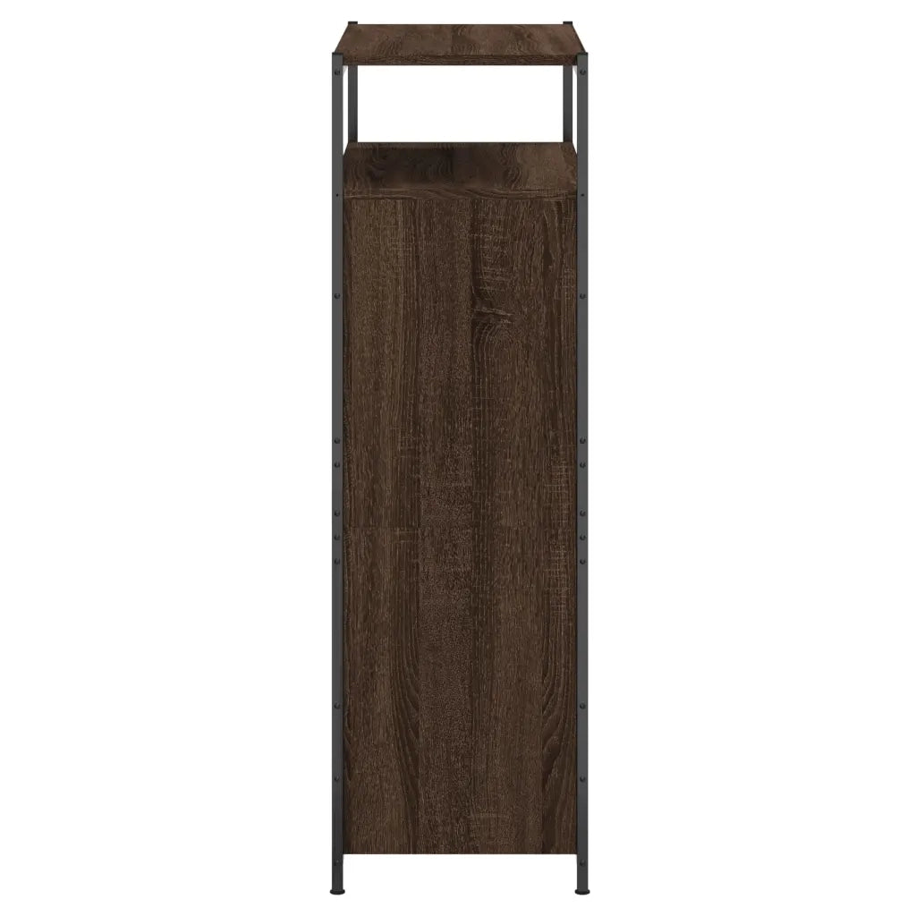 Scarpiera-Scaffale per scarpe Rovere Marrone 75x34x112 cm in Legno Multistrato