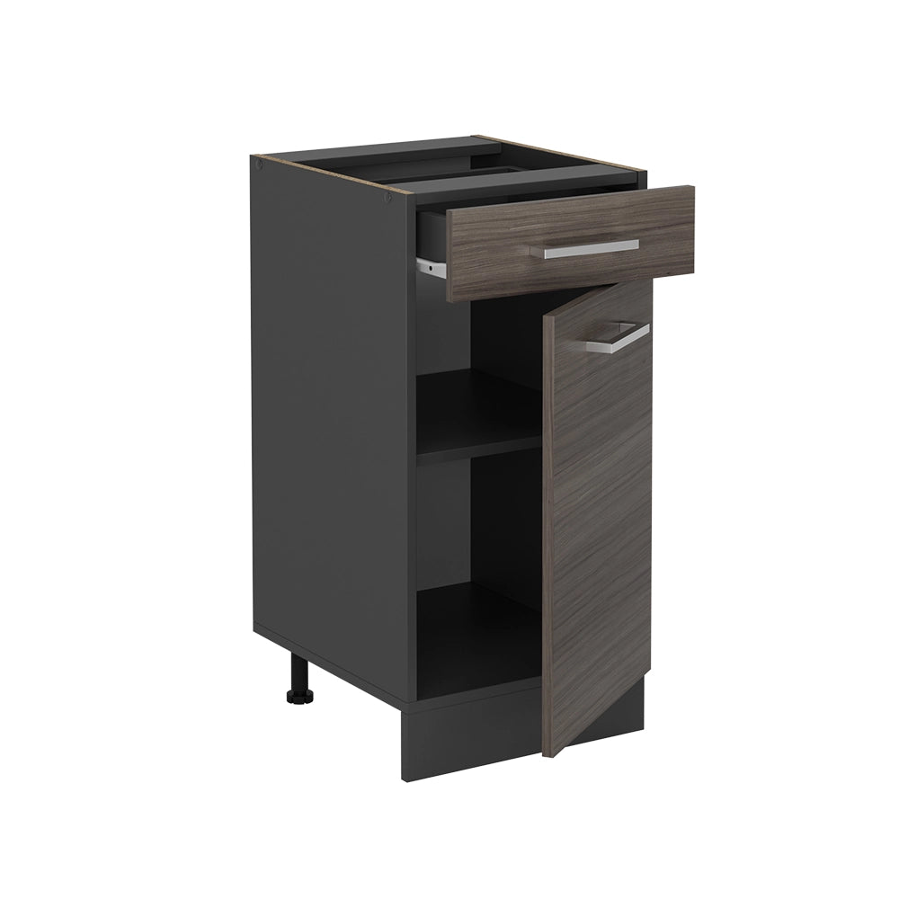 Vicco Mobiletto base per cucina Grigio nobile 40 cm senza piano di lavoro