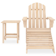 Sedia Adirondack con Poggiapiedi e Tavolo Massello di Abete CFW1997178