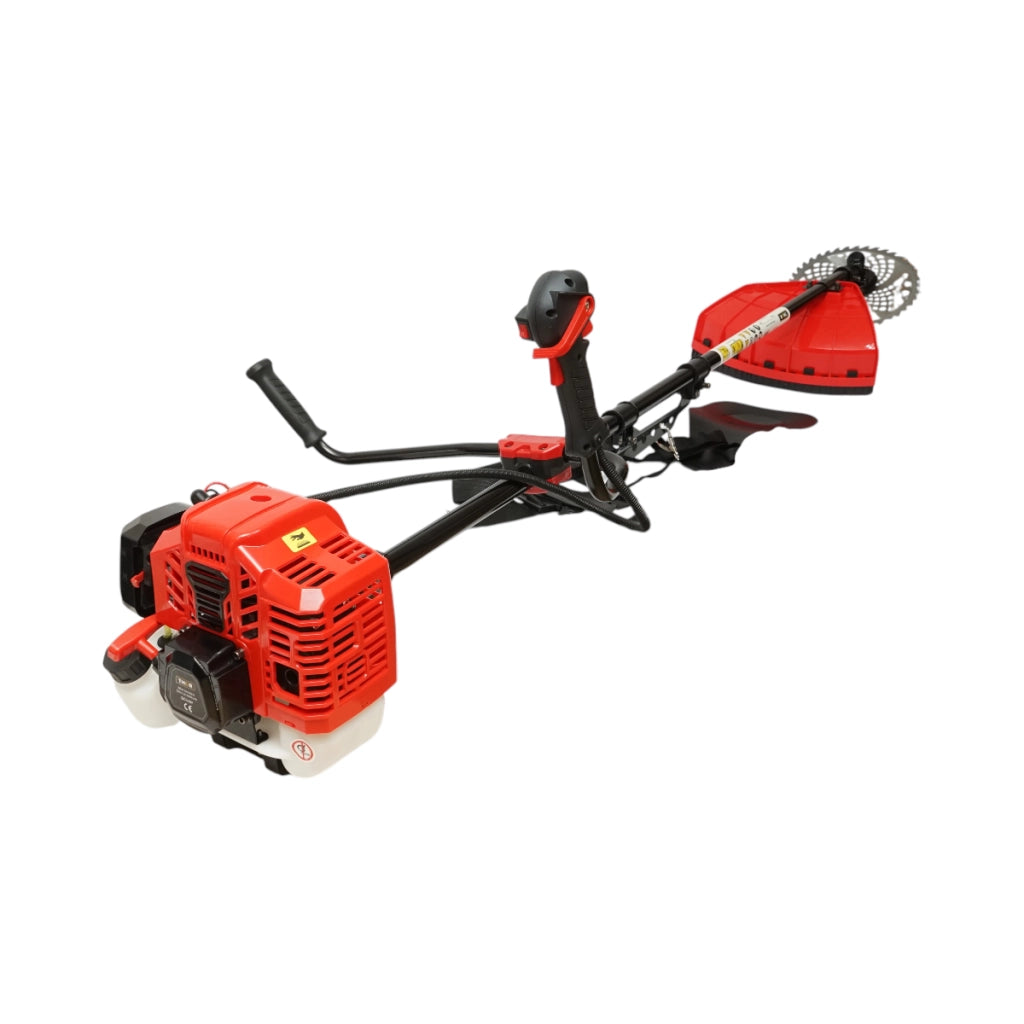 Decespugliatore a benzina professionale Premium da 3 CV, 2T 52 cc, velocità 7500 giri/min, disco 3T/40T, tamburo portafilo, kit accessori incluso THOR