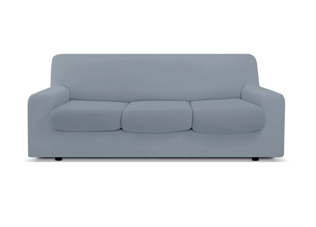 Copridivano Antimacchia Elasticizzato Protettivo Impermeabile Genius Tinta Unita - 3 Posti - Grigio Sassi 1020