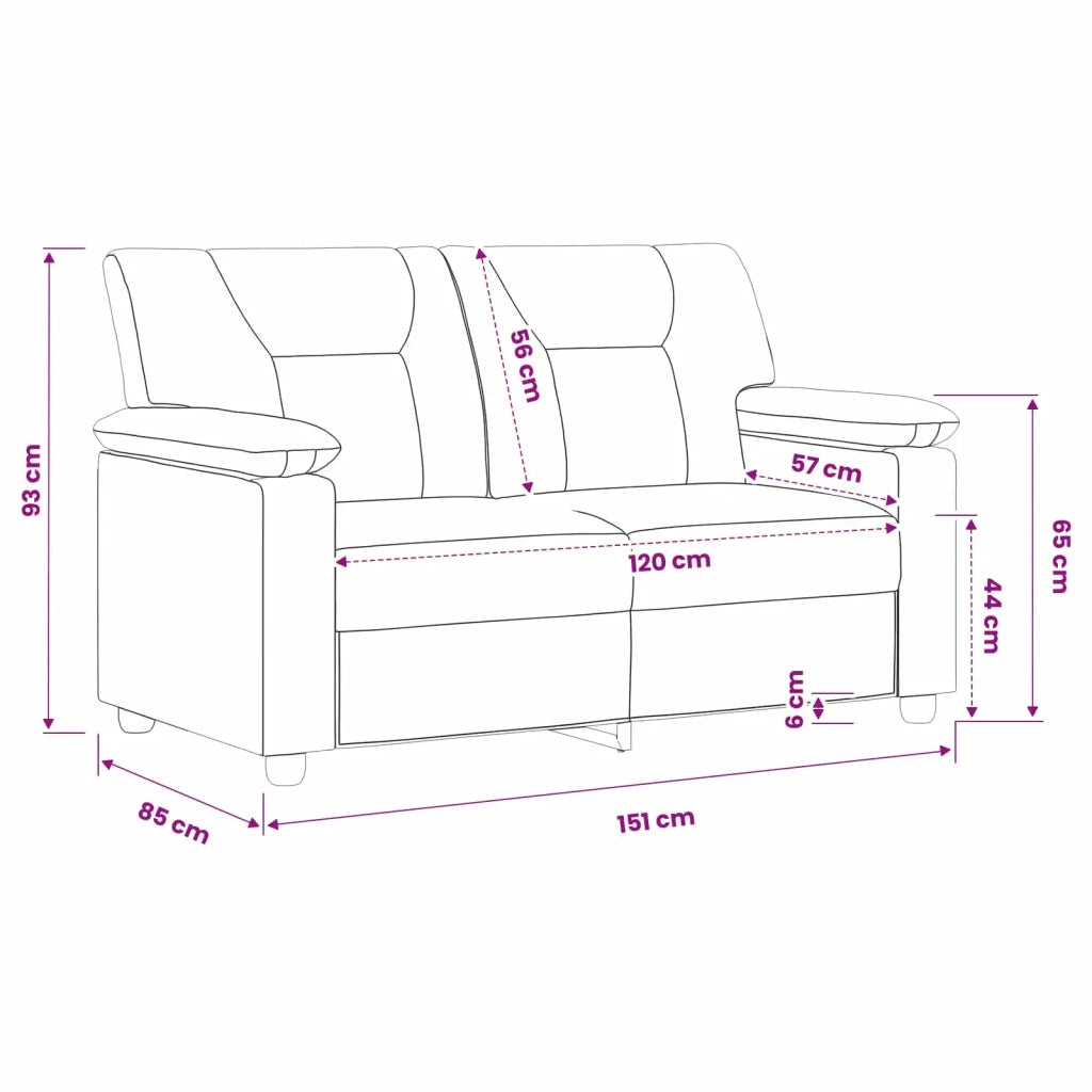 Divano Cappuccino 151 x 85 x 93 cm Similpelle 42040877
