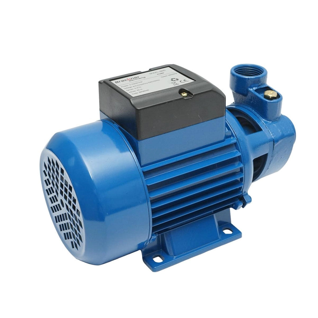 Elettropompa Periferica Breckner Germany Pompa acqua di superficie QB80, 750W, 45L/min, Profondità 50m, 220V, Ghisa, IP54