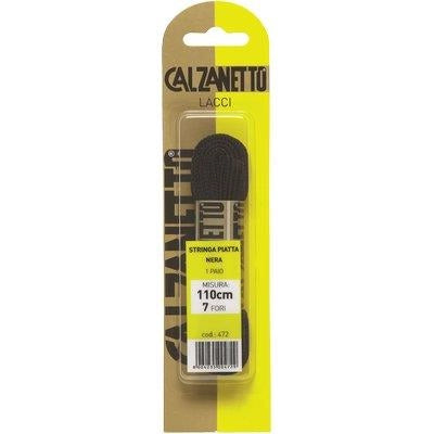 LACCIO SCARPA PIATTO CALZANETTO - NERO CM 110 CF=PA 1- 6 confezioni