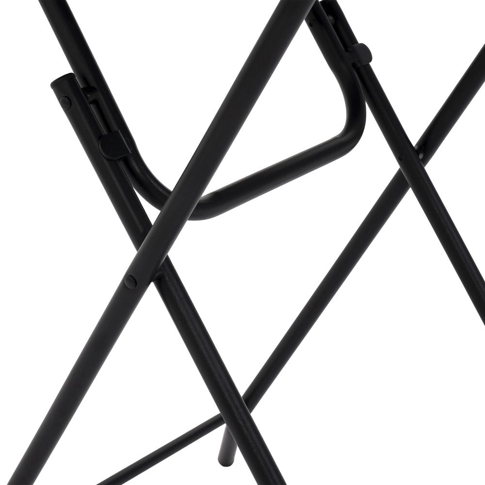 Set Bistr¨° 3 Pezzi Pieghevole - Zephmum- Nero, Resistente alle Intemperie