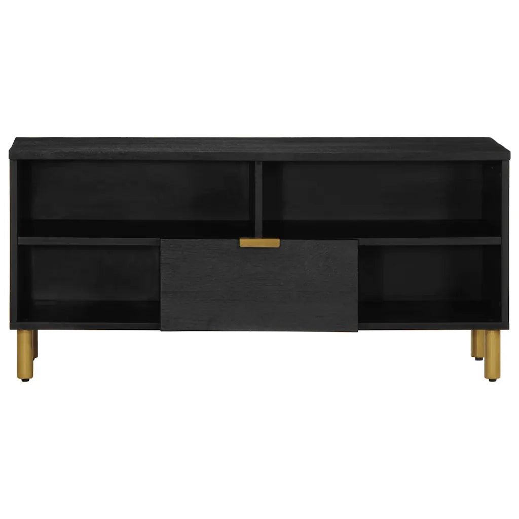Mobile Porta TV Nero 100x33x46 cm in Legno Multistrato