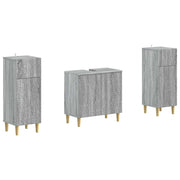 Set di Armadi da Bagno da 2 Pezzi DELFT Sonoma grigio 3418032