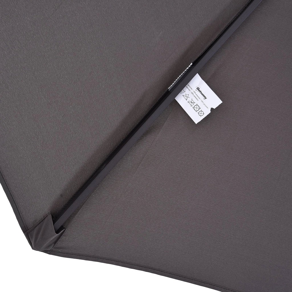 Ombrellone da Giardino Doppio Tetto 4,6x2,7 m  Roland Grigio