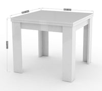 Tavolo Allungabile 90x90/180x75 cm Jesi Cemento Bronx